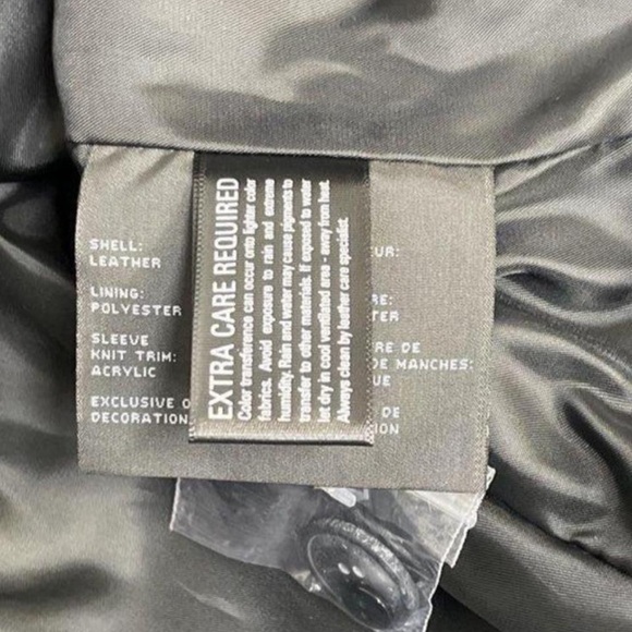 Marc New York Black Leather Jacket - Picture 6 of 6